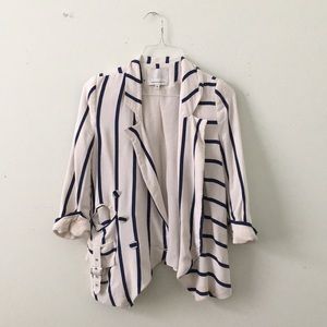 Blue and white jacket